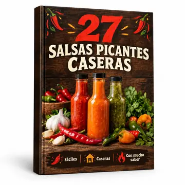 Portada del bono 27 Salsas Picantes Caseras